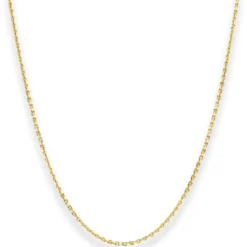 1,3mm Ankerkette diamantiert Kette Collier Halskette aus 333 Gold Gelbgold 40cm