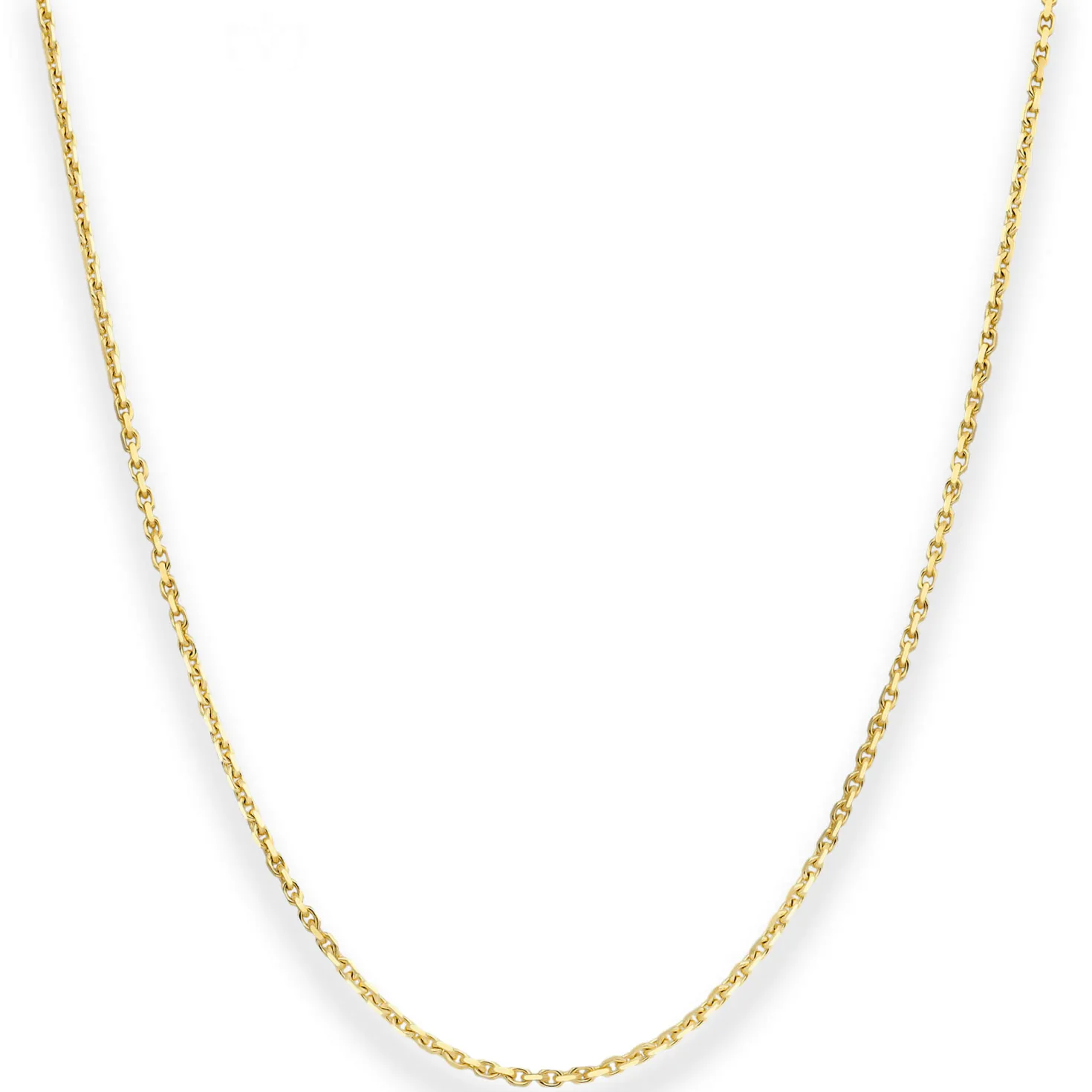 1,3mm Ankerkette diamantiert Kette Collier Halskette aus 333 Gold Gelbgold 40cm