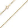 1,9mm Ankerkette diamantiert Kette Collier Halskette aus 333 Gold Gelbgold 42cm
