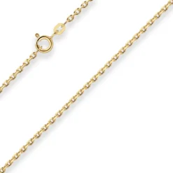 1,9mm Ankerkette diamantiert Kette Collier Halskette aus 333 Gold Gelbgold 42cm