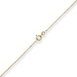 1,3mm Ankerkette diamantiert Kette Collier Halskette aus 333 Gold Gelbgold 42cm
