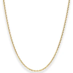 1,9mm Ankerkette diamantiert Kette Collier Halskette aus 333 Gold Gelbgold 45cm