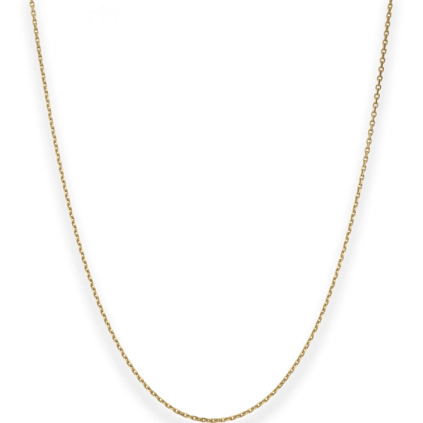 1,3mm Ankerkette diamantiert Kette Collier Halskette aus 750 Gold Gelbgold 40cm