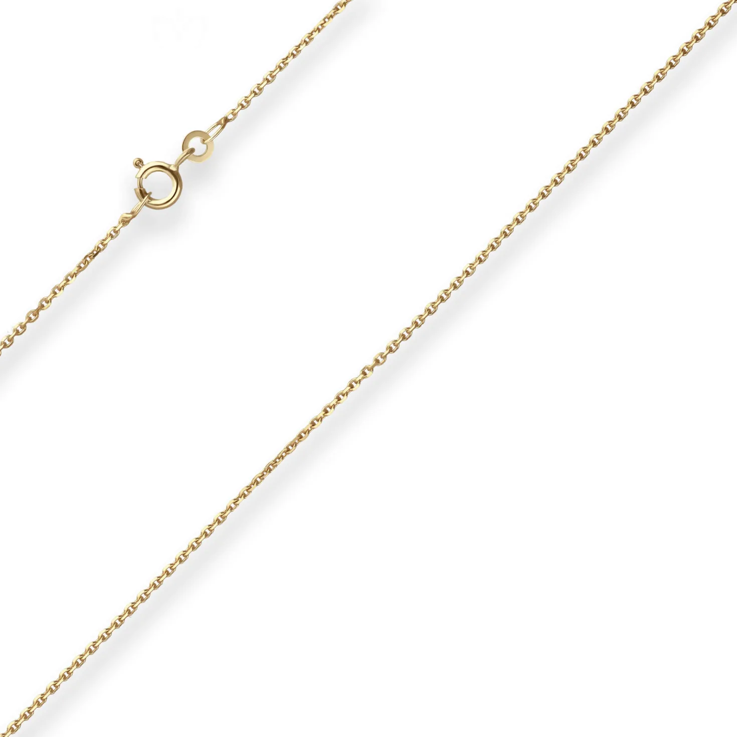 1,3mm Ankerkette diamantiert Kette Collier Halskette aus 333 Gold Gelbgold 45cm