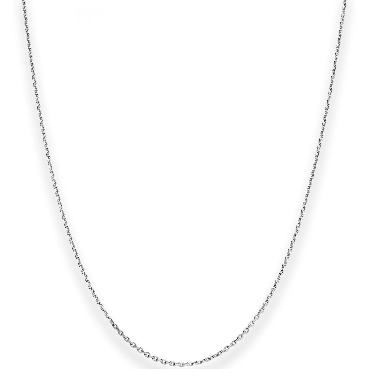 1,3mm Ankerkette diamantiert Kette Collier Halskette aus 333 Gold Weißgold 45cm