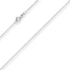 1mm Ankerkette diamantiert Kette Collier Halskette aus 585 Gold Weißgold 42cm