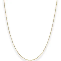 1,3mm Ankerkette diamantiert Kette Collier Halskette aus 333 Gold Gelbgold 36cm