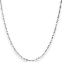 1,7mm Ankerkette diamantiert Silberkette Collier Halskette aus 925 Silber 55cm