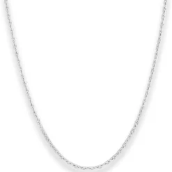 2mm Ankerkette diamantiert Silberkette Collier Halskette aus 925 Silber 60cm