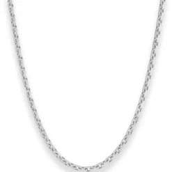 3mm Ankerkette diamantiert Silberkette Collier Halskette aus 925 Silber 60cm