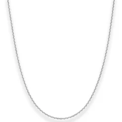 1,7mm Ankerkette diamantiert Silberkette Collier Halskette aus 925 Silber 60cm