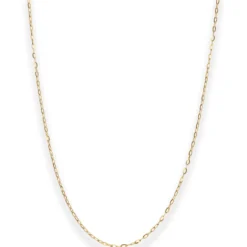 1,1mm Ankerkette flach Collier Halskette aus 375 Gold Gelbgold 40cm
