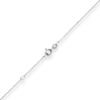 0,8mm Ankerkette flach Collier mit Zwischenöse aus 585 Gold Weißgold 42cm