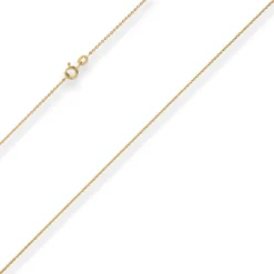 1,2mm Ankerkette flach Goldkette Collier Halskette aus 333 Gold Gelbgold 45cm