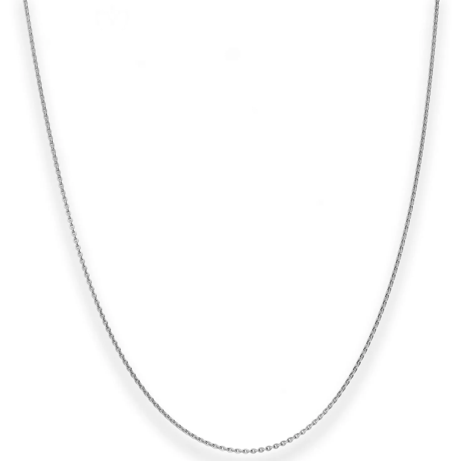 1,2mm Ankerkette flach Goldkette Collier Halskette aus 585 Gold Weißgold 42cm