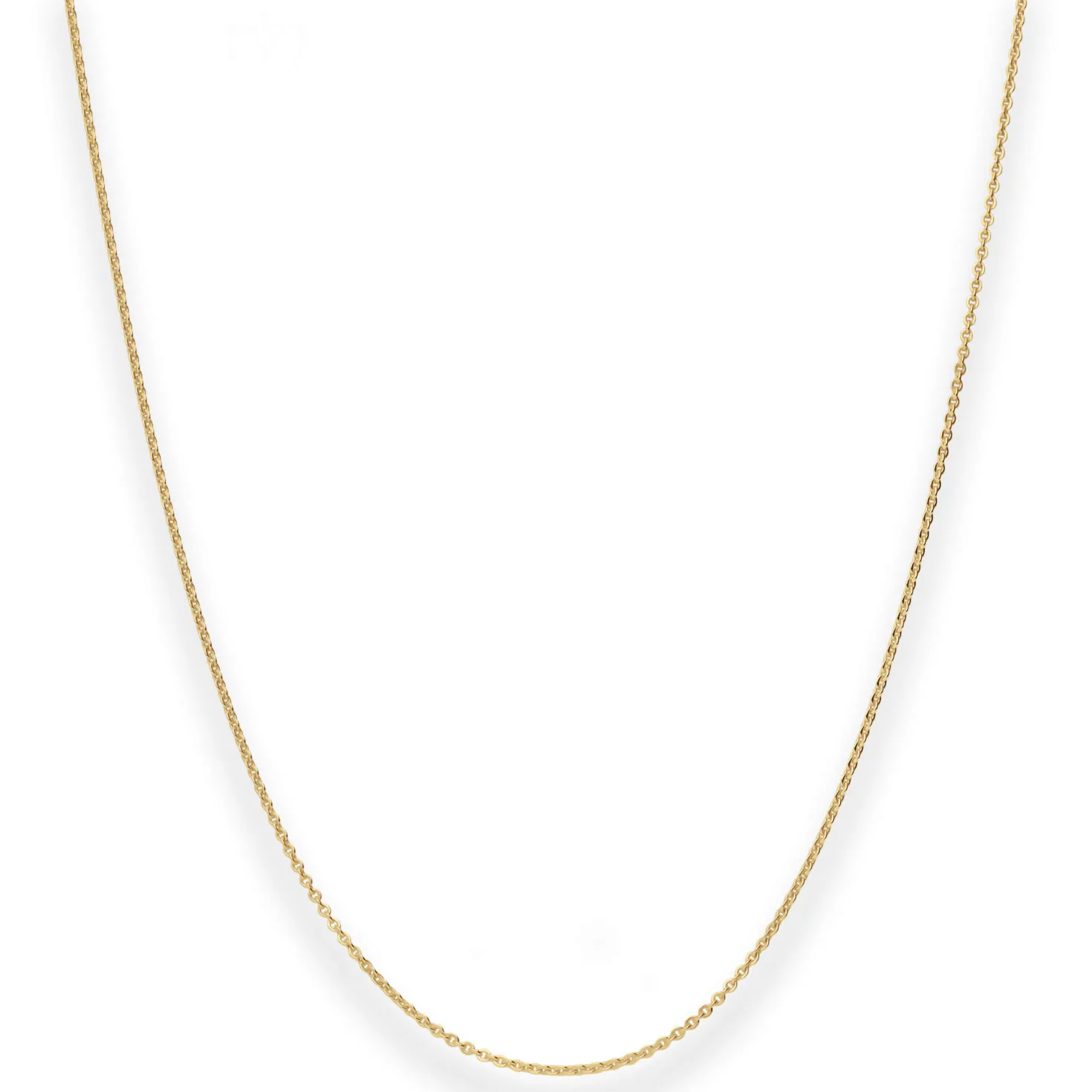 1,2mm Ankerkette flach Goldkette Collier Halskette aus 585 Gold Gelbgold 36cm