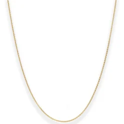 1,2mm Ankerkette flach Goldkette Collier Halskette aus 585 Gold Gelbgold 38cm