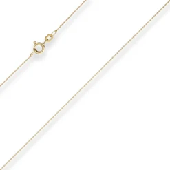 0,8mm Ankerkette flach Goldkette Collier Halskette aus 585 Gold Gelbgold 36cm