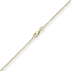 1,7mm Ankerkette flach Goldkette Collier Halskette aus 375 Gold Gelbgold 42cm