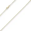 1,7mm Ankerkette flach Goldkette Collier Halskette aus 375 Gold Gelbgold 38cm