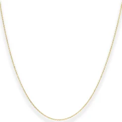 1,2mm Ankerkette flach Kette Collier aus 333 Gold Gelbgold 38cm mit Zwischenöse