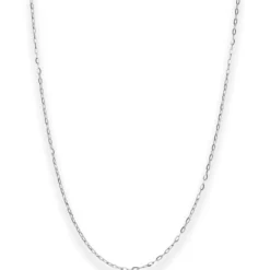 1,1mm Ankerkette flach Kette Collier Halskette aus 375 Gold Weißgold 50cm