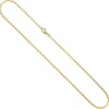 2mm Ankerkette Halskette Collier aus 333 Gold Gelbgold massiv diamantiert 45cm