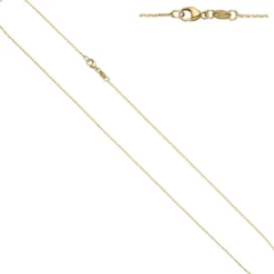 0,6mm Ankerkette Kette Collier Halskette aus 585 Gold Gelbgold 45cm