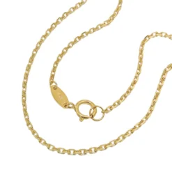1,3mm Ankerkette Kette Collier Halsschmuck aus 375 Gold Gelbgold, 45cm