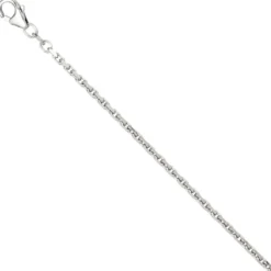 2mm Ankerkette Kette Collier Halskette aus 925 Silber rhodiniert 70cm