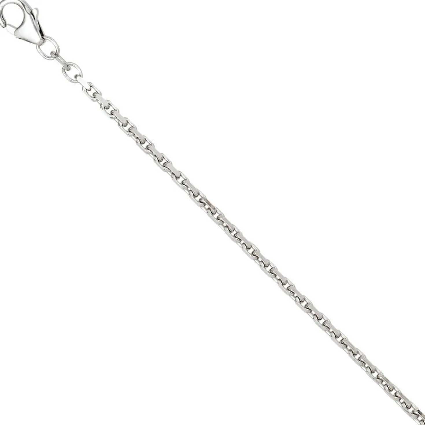2mm Ankerkette Kette Collier Halskette aus 925 Silber rhodiniert 70cm