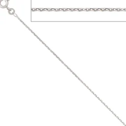 1,3mm Ankerkette Kette Halskette Collier Goldkette 333 Gold Weißgold 42cm