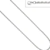 3,4mm Ankerkette Kette Halskette Collier aus 925 Silber diamantiert, 55cm