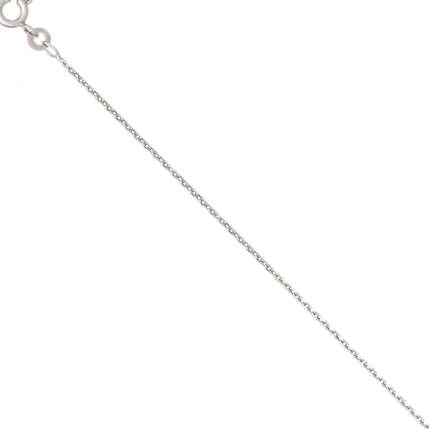1,3mm Ankerkette Kette Halskette Collier Goldkette 585 Gold Weißgold 50cm