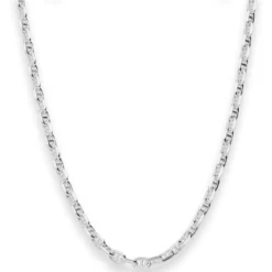4,5mm Ankerkette-Steg Silberkette Collier Halskette aus 925 Silber 50cm