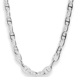 8,8mm Ankerkette-Steg Silberkette Collier Halskette aus 925 Silber 55cm