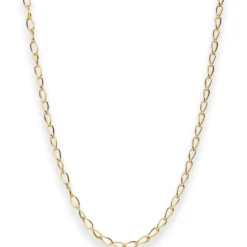2,4mm Ankerkette weit Goldkette Collier Halskette aus 375 Gold Gelbgold 42cm