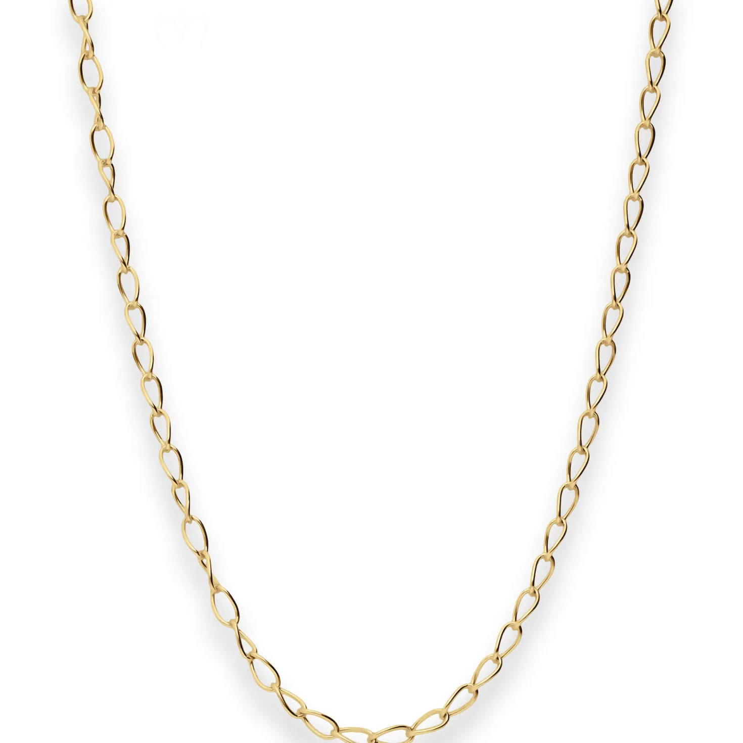 2,4mm Ankerkette weit Goldkette Collier Halskette aus 375 Gold Gelbgold 42cm