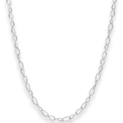 3,9mm Ankerkette weit Silberkette Collier Halskette aus 925 Silber 45cm