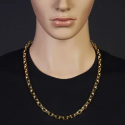 8,5mm Ankerktte Halskette Collier aus 585 Gold Gelbgold massiv 65cm Herren