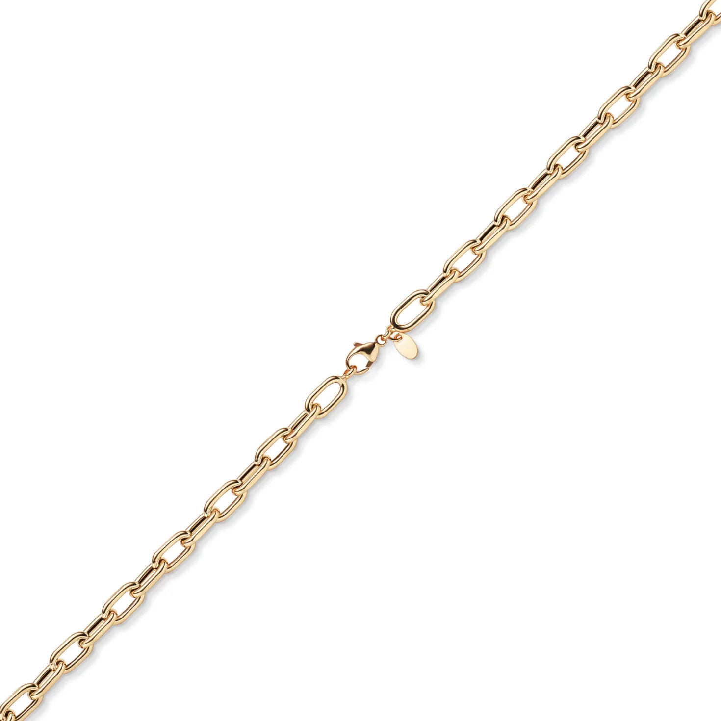 6mm Anker-Weit-Rechteck Kette Collier Halsschmuck aus 585 Gold Rotgold 45cm