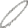 3,9mm Armband Ankerkette aus 925 Silber rhodiniert diamantiert, 21cm