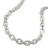 3,5mm Armband Ankerkette diamantiert aus 925 Silber 21cm Armschmuck glänzend