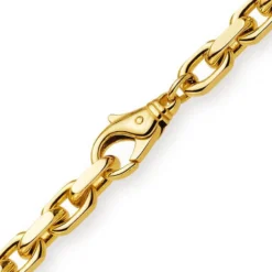 6,5mm Armband Armkette Ankerkette aus 585 Gold Gelbgold, 21cm, massiv