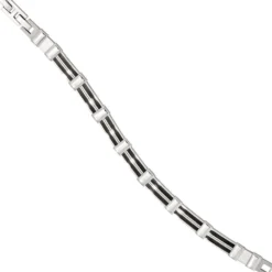 8,9mm Armband Armkette Armschmuck aus Edelstahl mit Keramik 21cm für Herren