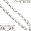 8,7mm Armband Armkette Armschmuck aus 925 Silber rhodiniert 19cm