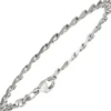 4,4mm Armband Armkette Armschmuck 925 Silber rhodiniert schlicht 21cm
