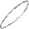 4mm Armband Armkette aus 925 Silber rhodiniert 19cm Silberarmband Armschmuck