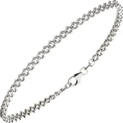 4mm Armband Armkette aus 925 Silber rhodiniert 19cm Silberarmband Armschmuck