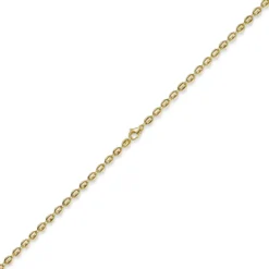 4mm Armband Armkette Bohnenkette Schiffsankerkette 585 Gold Gelbgold 21cm Unisex